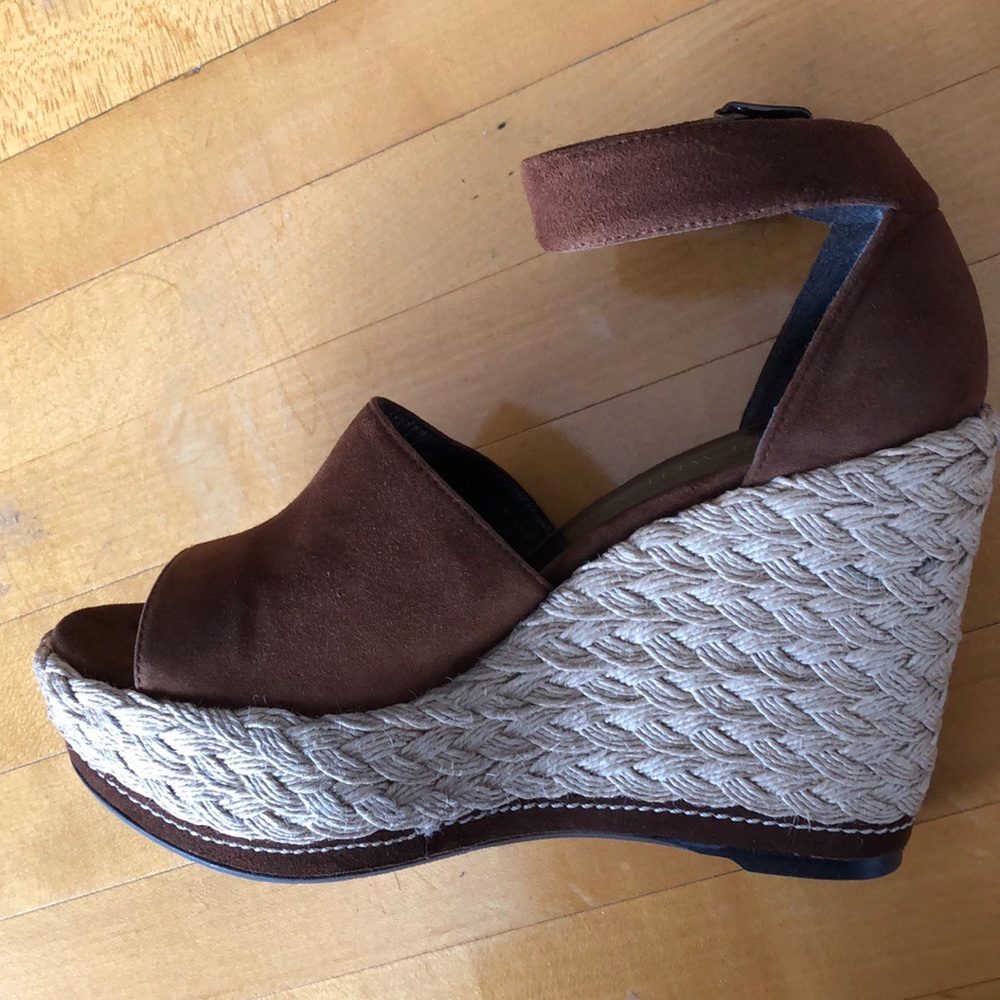 Stuart Weitzman Soho Suede Espadrilles in Walnut - Picture 8 of 8